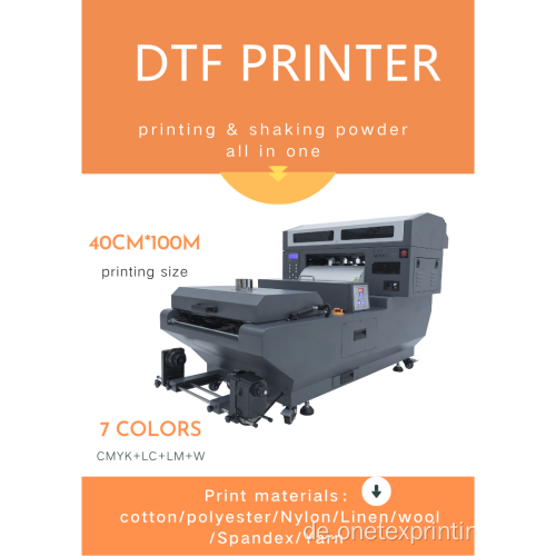 Neues Druck- und Schüttelpulver Bester DTF -Druckermaschine DTF Inkjet -Drucker 40 cm für Kleidung